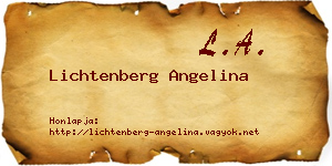 Lichtenberg Angelina névjegykártya